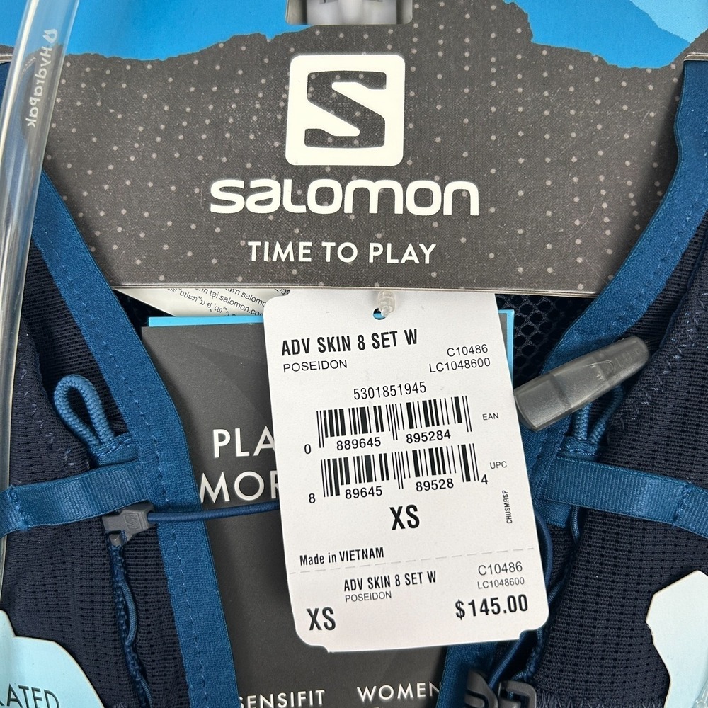 NEW Salomon ADV Skin 8 W, Hydration & Storage Vest w/ 2 500ml Flasks Womens XS - Picture 2 of 15